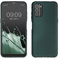 kwmobile Case kompatibel mit Nokia G21 / G11 Hülle - Schutzhülle aus Silikon metallisch schimmernd - Handyhülle Metallic Petrol