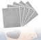KBNIAN 5 Stück Groß Rubbelaufkleber Quadratische Rubbellose Scratch Off Label Stickers Silber Rubbel Etiketten DIY Groß Scratch Sticker Aufkleber zur Hochzeit, Weihnachten, Geburtstage - 23.5 * 20cm