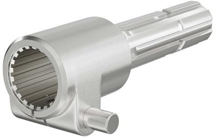 WilTec Manchon Prise de Force Cardan 160mm Logement pour Arbre cannelé 1 3/8 21D Sortie 1 3/8 6D Tracteur
