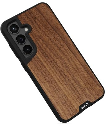 Mous für Samsung Galaxy S24 Hülle Kompatibel mit MagSafe - Walnuss - Stoßfest