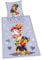 Herding Bettwäsche Paw Patrol, Kopfkissenbezug 80 x 80 cm mit Wende-Motiv, Bettbezug 135 x 200 cm, Mit Knopfleiste, 100% Baumwolle