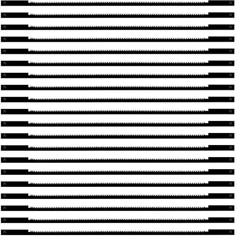 VooGenzek 20 Pièces Lames de Scie à Chantourner, 24 dents Accessoires de Scie a Chantourner Acier, Lames de Scie en Acier Carbone pour Bois, Plastique, Mousse, Métaux mous