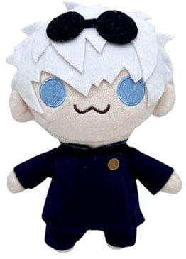 Qxiao Gojo and Geto Plush Toy Jujutsu Kaisen Cute Cartoon Anime Plushies Doll Anime Game Character Model Dolls Stuffed Plushie Pillow Collectible & Birthday Gifts for Kids Adults Fans