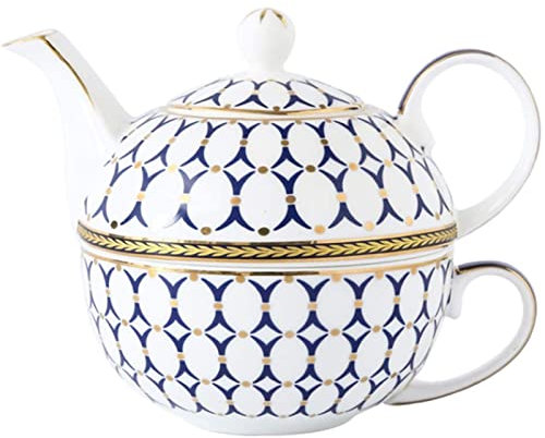 Teapot Large Capacity Coffee Cup Set Gifts Bone China Office Teapot Home Afternoon Tea Set Vintage Teapot for Bulk Tea 400ml