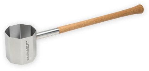 SAUNAGUT Saunakelle Octagon mit Griff aus Eiche