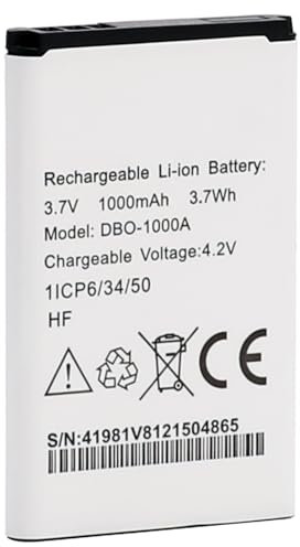 CHUNCAIL Convient pour les batteries DORO 1370/2404/1372/6060/40 de rechange 1372/7439 téléphone portable DBO-1000A