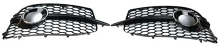 XYghzh Nieren Schwarz Kühlergrill Streifen Kühlergrill für Audi Q3 Sport Edition 2012-2014,Grill Glanz Schwarz Doppelsteg Sport Kühlergrill,B