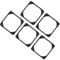 PHENOFICE 5PCS 120mm Computer Fan Shock Proof Pad Noise Reducing Absorption Gasket for PC Case Fans Shock Absorber for Radiator & Heat Sink Durable Computer Accessory