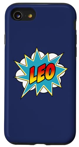 Hülle für iPhone SE (2020) / 7 / 8 Jungen Leo Comic Buch Superhelden Name