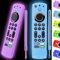 OneBom (2pcs) Silicone Remote Cover for Firetv 4K Max (2nd)/ Insignia/Pioneer/Omni (QLED) Series Alexa Voice Remote Enhanced w, Anti-Slip Protective Case with Same Color Lanyard(Glow Purple&Glow Blue)