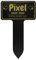 GRAVURE CONCEPT Plaque Funéraire pour Animaux - Stèle Commémorative Personnalisable PVC (Chien/Chat etc) - (Modèle 3 / Noir Texte Jaune)