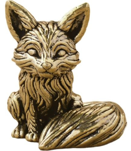 Muteitt Kleine Tierstatue Aus Messing, Statue, Deko-Figur Für Heimdekoration, Wohnzimmer, Büro, Tisch, Bücherregal, Schreibtisch, Ornament