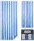 TMEOG Strandtuch Mikrofaser 180x80cm Badetuch Strand Badehandtuch Groß Sandfrei Schnelltrocknendes Strandhandtuch Dünn Strandlaken Leicht Beach Towel für Damen Herren(Blau Streifen)
