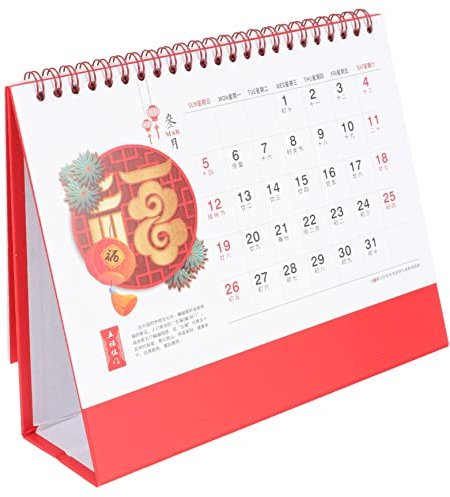DIYEAH Jahr 2023 Kalender Eisen Papier Schreibtisch Kalender Büro Hause Schule Einfachen Stil
