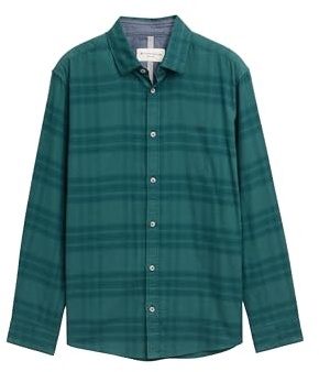 Tom Tailor Herren Regular Fit Hemd mit Logo-Stickerei