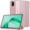 Bighan Case Compatible with Honor Pad X8a 11, Slim Smart Folio Trifold Stand with Auto/Sleep Tablet Case Rosegold