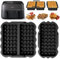 Heißluftfritteuse Zubehör für Philips 3000-serie 6L/3L, Tefal Dual Easy Fry XXL 11L(6,5L/4,5L), 2 Stück Silikonform Airfryer Zubehör, Zubehör Heißluftfritteuse Philips Waffeln Silikonform