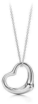 Mr.Gadget's Solutions 925 Sterling Silver Heart Pendant Necklace, 18 Inches Chain, Gift Pouch Included