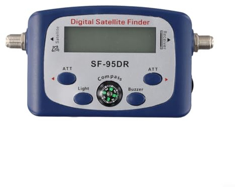 SF-95DR - Cercatore satellitare digitale LCD, misuratore di potenza del segnale TV con bussola integrata per la visualizzazione