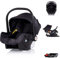 Chipolino Set Babyschale Isofix-Basisstation Aura i-Size (40-85cm) verstellbar, Farbe:schwarz gemustert