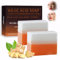 2x100g Sapone all'Acido Kojico e alla Curcuma Riduce Macchie Scure, Uniforma il Tono della Pelle, Sapone Artigianale per Viso, Corpo e Collo, Adatto a Tutti i Tipi di Pelle