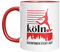 Köln Tasse - 2025 Aufstieg - Fussballbecher - Fanartikel - Kaffeetasse - fussballfans - Rot