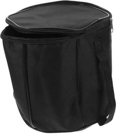 Schwarzer Akkordeonkoffer mit Reißverschluss für Kinder | Nylon Oxford mit Metallreißverschluss, Handliches Format für Musikfreunde, Hitze und Druckbeständig Zufällige Farbe