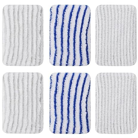 Chiffons de rechange en microfibre, compatibles avec les serpillères Rowenta Clean & Steam ZR850002, ZR005801 et ZR005804.