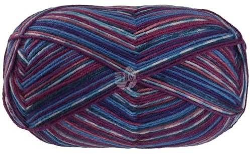 LANA GROSSA Meilenweit 100 Merino extrafine Coccole | Hochwertiges Sockengarn, waschmaschinenfest | Handstrickgarn aus 75% Schurwolle & 25% Polyamid | 100g Wolle, Stricken & Häkeln | 420m Garn FB 3808