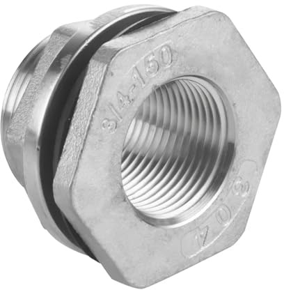 Raccordi passaparete in acciaio inossidabile 316L 304 da 1/4 3/8 1/2 3/4 1 - 2 BSP femmina(SS304_1-1/4)