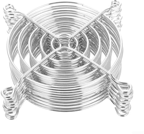 CYRENT Paquete de 10 protectores de rejilla de ventilador de metal de 90 mm IP40 para caja de computadora, equipo de seguridad