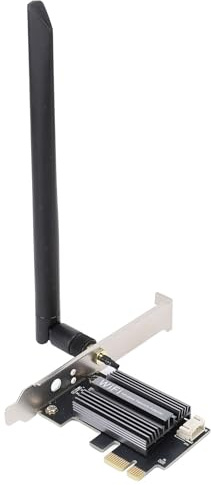 Bewinner WiFi 6E PCIe Card AX5400 4174MBPS Adattatore TRI con Bluetooth 5.2 per PC Desktop, 6GHz/5GHz/2,4 GHz Scheda di Rete Wireless per 10 11 (Antenna da 8 dB)