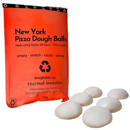 New York Pizza Dough Balls - 280g - Optional Semolina & Proving Pots - by Doughable