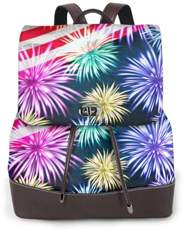 cchgnm Patriottico 4 luglio stampa bandiera americana elegante zaino leggero da donna è adatto per varie occasioni come lavoro, viaggi e appuntamenti.