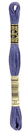 DMC 6-Strand Embroidery Cotton 8.7Yd-Blueberry