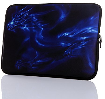 Funda de Neopreno para portátil de 11,6 a 12,5 Pulgadas con asa Oculta para 11 11,6 12 12,2 12,5 Pulgadas Hombres Mujeres MacBook/Tablet/Netbook Azul Blue Dragon 15-15.6 ch