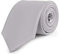 Ladeheid Herren Breite Krawatte KP-8 (150cm x 8cm, Silber)
