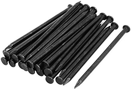 Aexit Clou de ciment noir de 30 cm (4 po) en acier au carbone CN399713L162369J