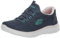 Skechers Femme SUMMITS Sneaker, Noir Rose, 39 1/3 EU