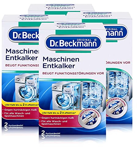 Dr. Beckmann Maschinen Entkalker 2 x 50g - Gegen hartnäckigen Kalk (4er Pack)