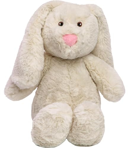 Minifeet RecycelHase - Der nachhaltige Kuschelhase für die schönen Schmusestunden. Plüschiges Geschenk für Tierliebhaber Hasenfreunde und Kuschelfans