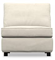 COMFORTLY 1-Sitzer Sofa-Abschnitt Schonbezug Ersatz handgefertigt kompatibel mit KIVIK 1-Sitzer Sofa Abschnitt (Krone - Elfenbein)