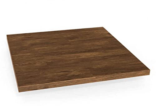 Square Massivholz 1er Abdeckplatte | für 1x Cube 32 cm in Eiche - Standard | Zubehör für individuelles Flexibles Würfelregal | Erweiterungen für Regalsystem