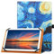 HGWALP Funda Universal para Tableta de 9 -11 Pulgadas, Funda Protectora Universal para Tableta de 9,9.7,10.1,10.2,10.5,10.9,11, con Correa de Mano y función de Soporte-Star Skye