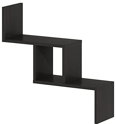 Furinno Rossi Estantería Flotante de Pared de Escalera, Espresso