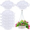 Marsui 20 Pcs Hanging Plant Basket Drip Trays 10 Inch Plastic Plant Water Tray Plant Saucer Drip Pan Hanging Pots Plant Water Catcher Clear Plant Hangers for Hanging Planter Outdoor Indoor