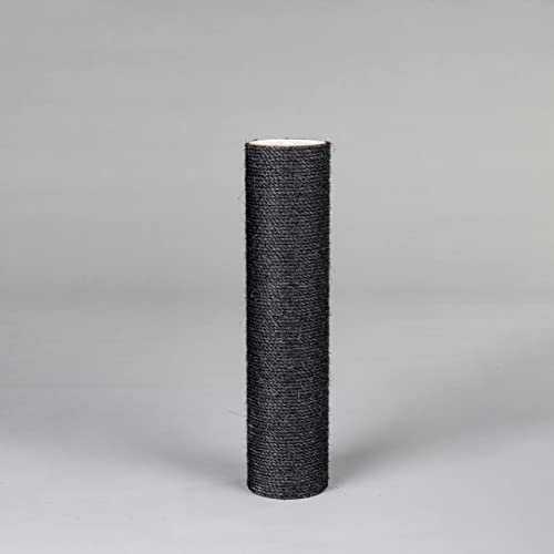RHRQuality Sisalstamm Ø 15cm - kratzbaum ersatzteile - Langlebige, natürliche kratzsäule mit ABS-Innenseite & verleimte Sisalseil - ersatzteil für RHRQuality kratzbaum - Ø15CM (62 cm - M8, Blackline)
