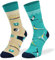 SKIETY Bunte Interessante Socken - Lustige Seltsame Verrückte Ausgefallene Skurrile Socken für Erwachsene - Baumwolle - für Frauen Männer - Yoga (Joga) – 39-42