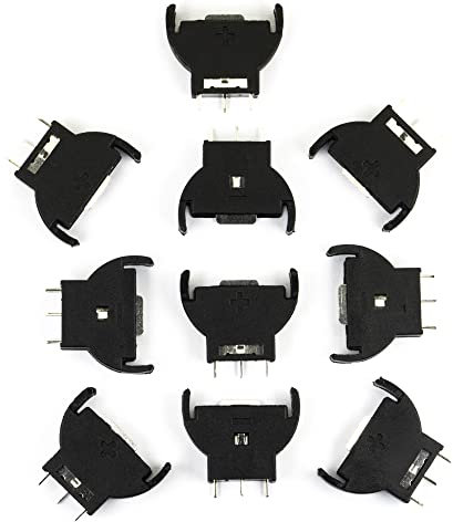 naughtystarts Coin Battery Holder for SEGA Dreamcast Controller Ports PCB Refurb Kit Battery Holder (Pack of 10pcs)