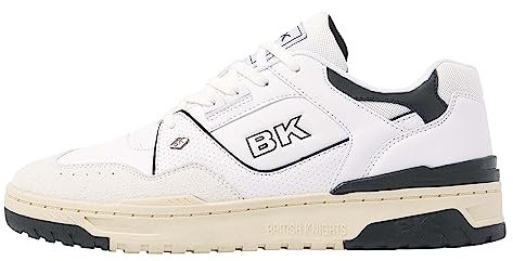 British Knights Herren VENDON Sneaker, Weiss Schwarz, 42 EU